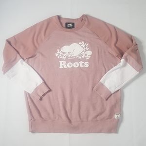 Roots Sweatshirt Beaver Logo Sz XL
